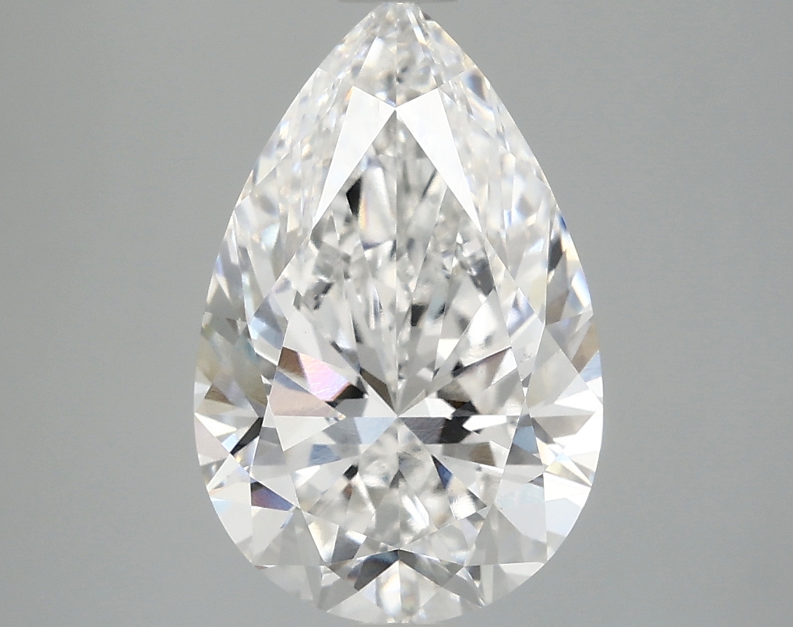 3.92 Carat Pear Cut Lab Diamond