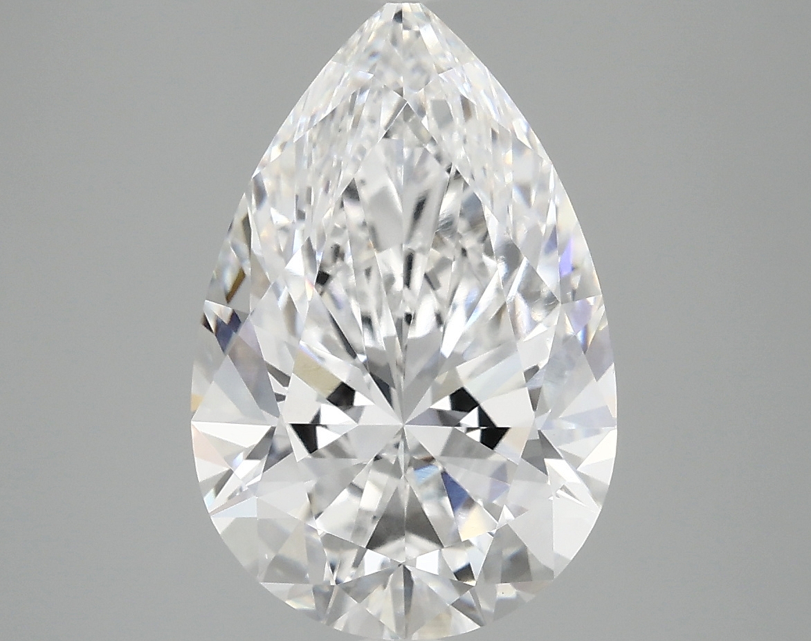 3.92 Carat Pear Cut Lab Diamond