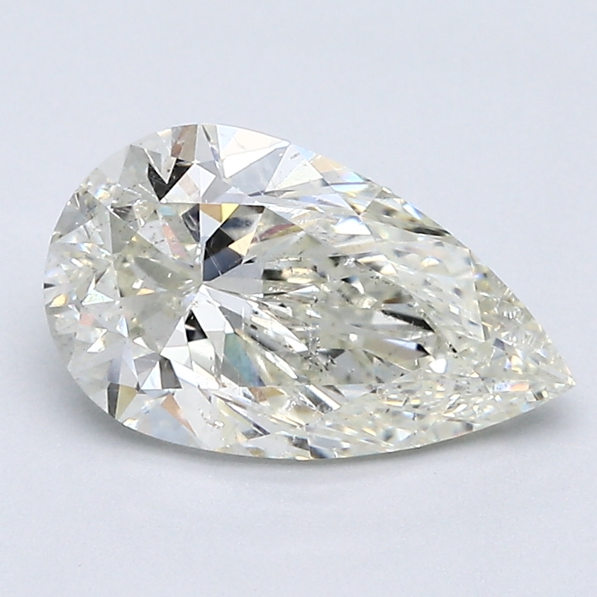 1.71 Carat Pear Cut Natural Diamond
