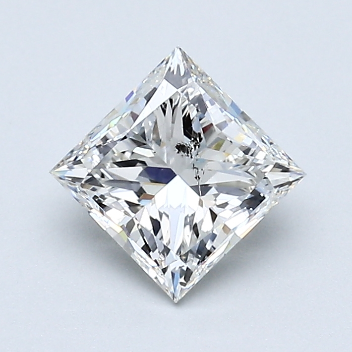 1 Carat Princess Cut Natural Diamond