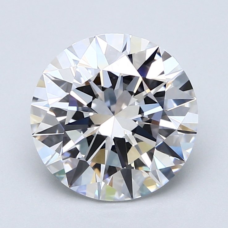 3.21 Carat Round Cut Natural Diamond