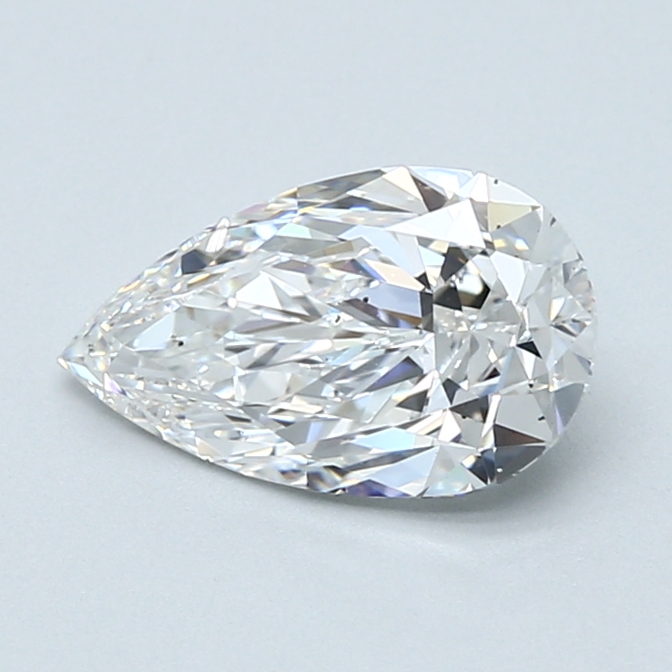 1.71 Carat Pear Cut Natural Diamond