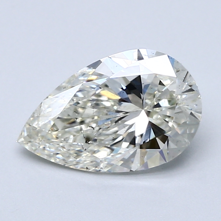 2 Carat Pear Cut Natural Diamond