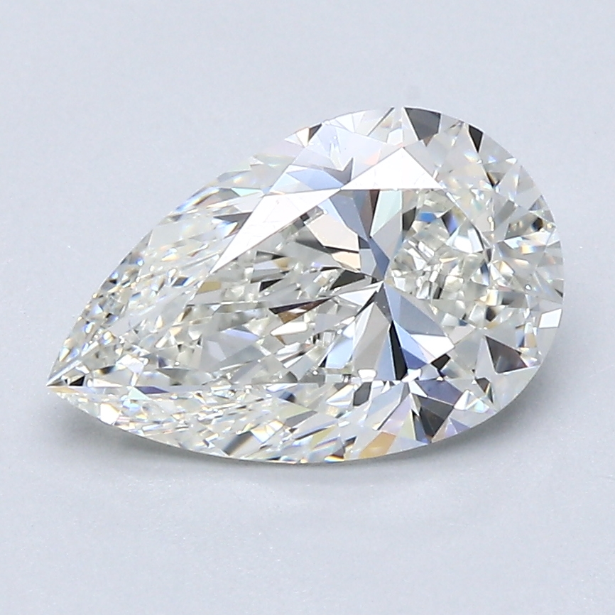 1.84 Carat Pear Cut Natural Diamond