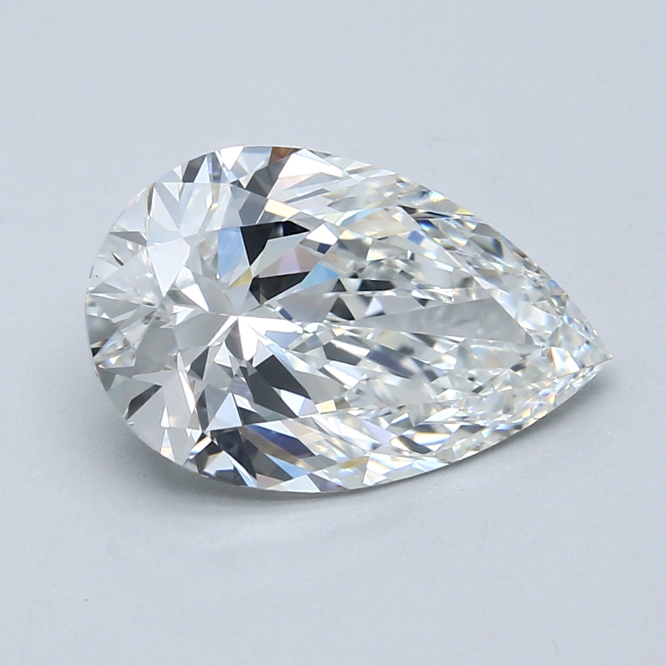 3.53 Carat Pear Cut Natural Diamond