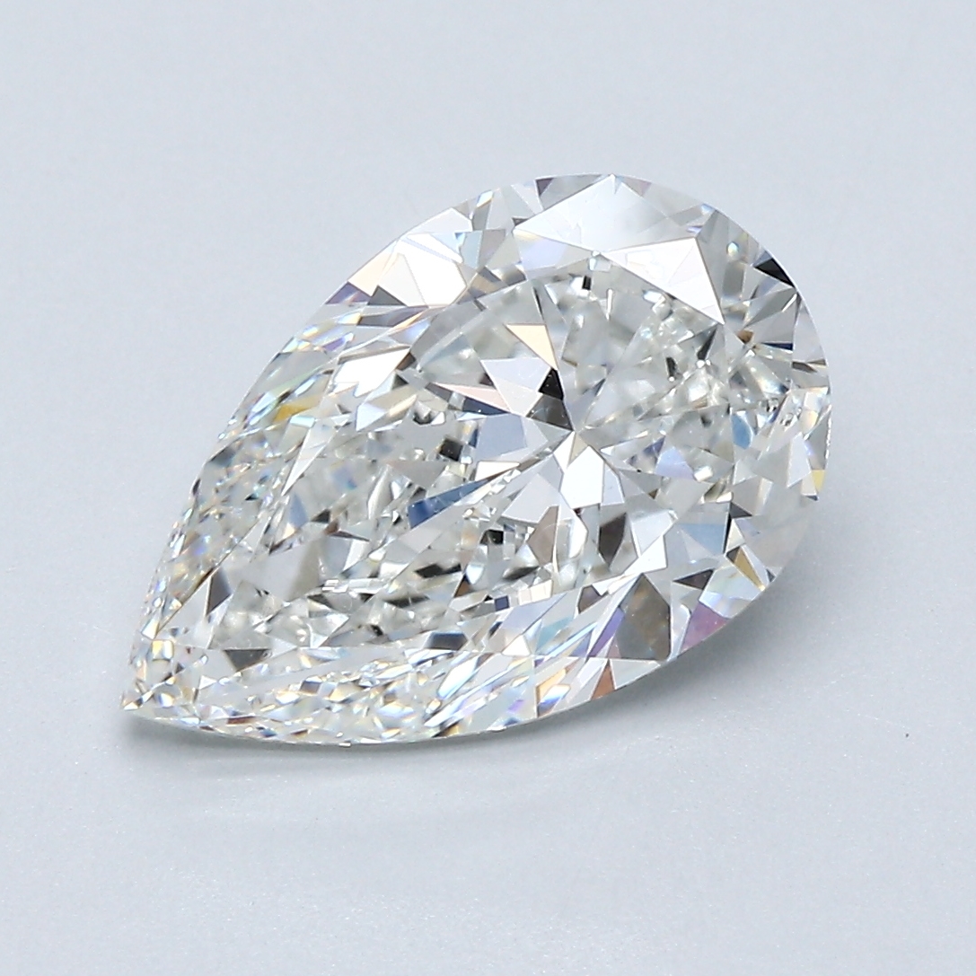 3.02 Carat Pear Cut Natural Diamond