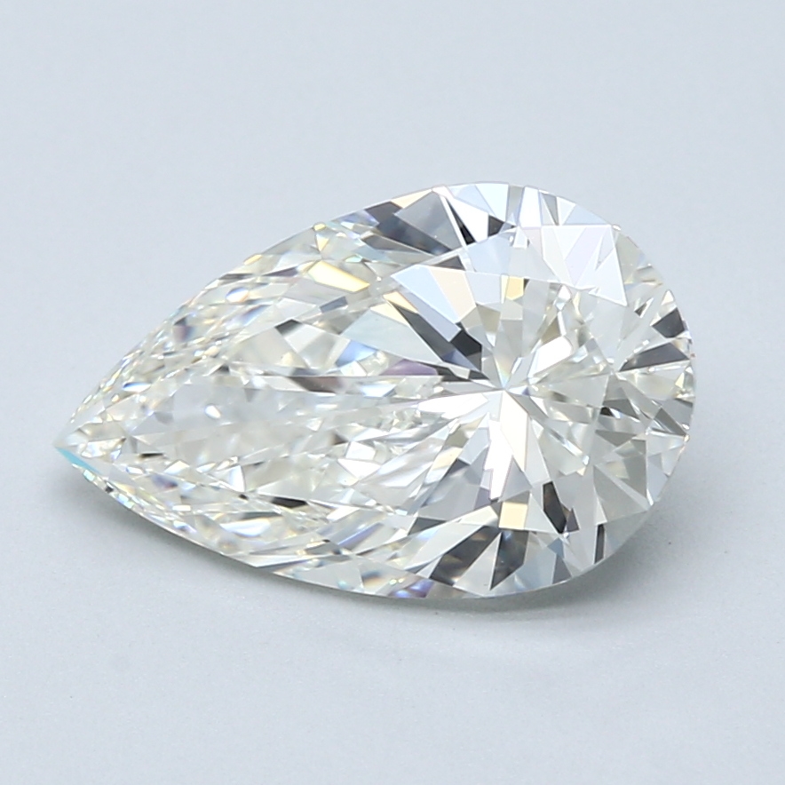 3.02 Carat Pear Cut Natural Diamond