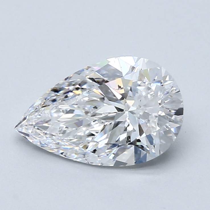 1.71 Carat Pear Cut Natural Diamond