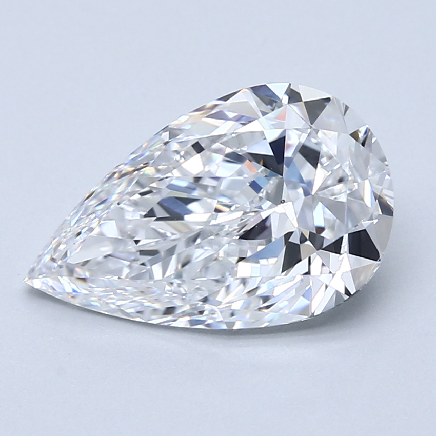 3.01 Carat Pear Cut Natural Diamond