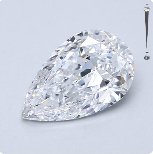 2.02 Carat Pear Cut Natural Diamond