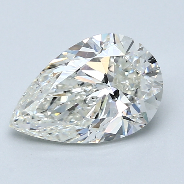2.01 Carat Pear Cut Natural Diamond