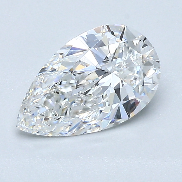 1 Carat Pear Cut Natural Diamond