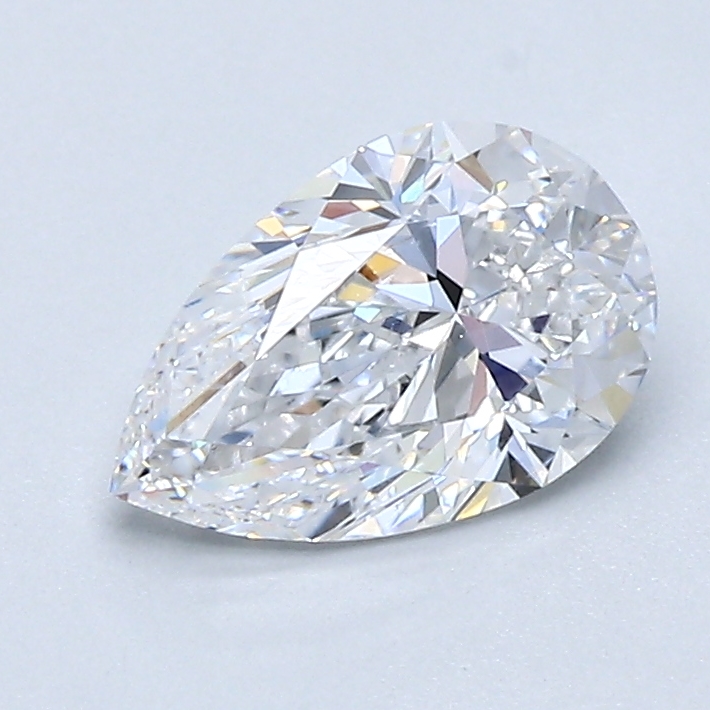 1 Carat Pear Cut Natural Diamond