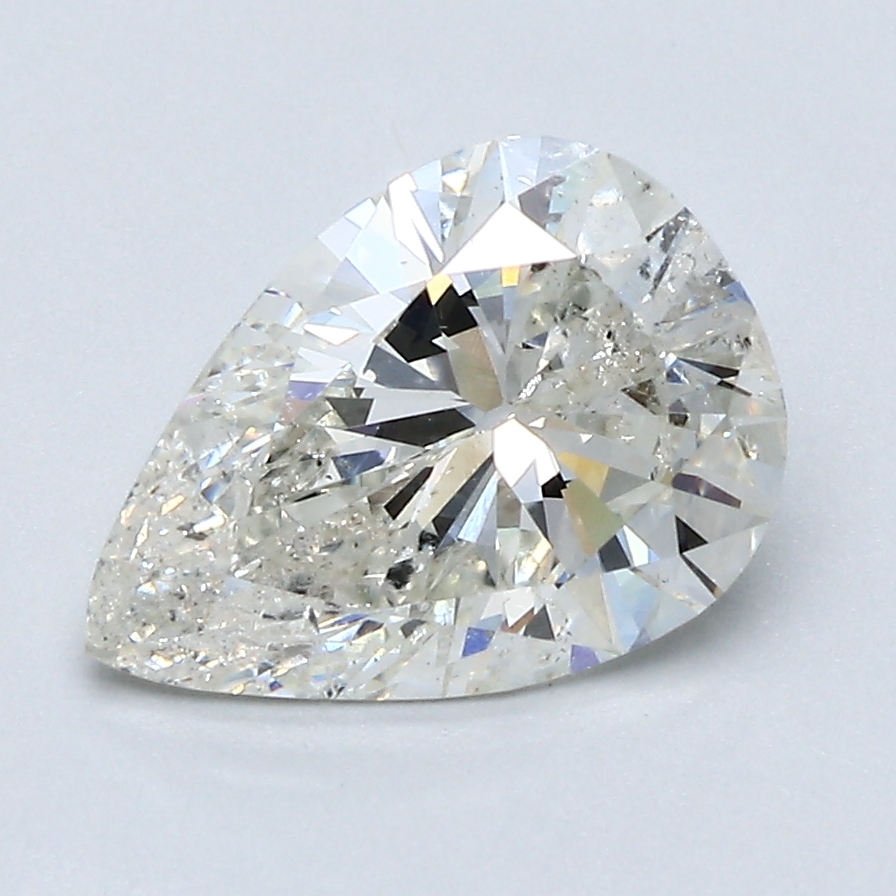2.06 Carat Pear Cut Natural Diamond
