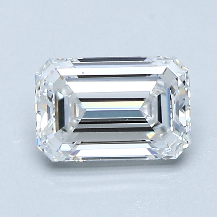 1 Carat Emerald Cut Natural Diamond