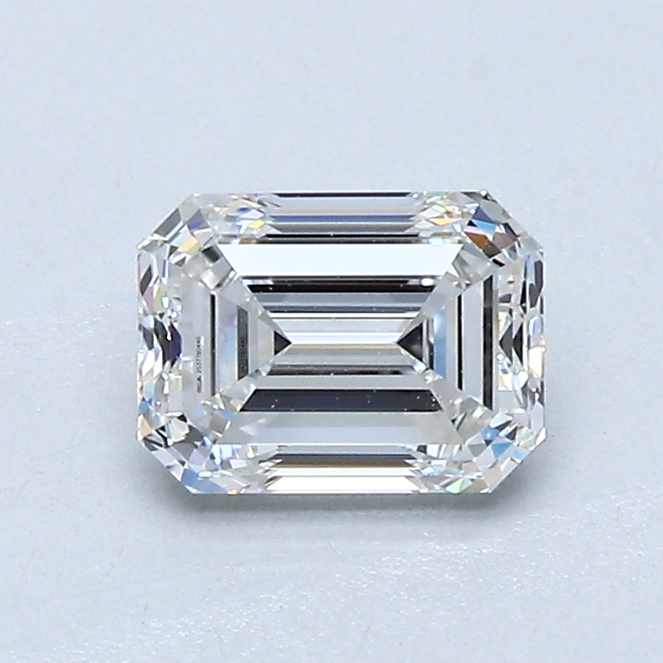 1 Carat Emerald Cut Natural Diamond