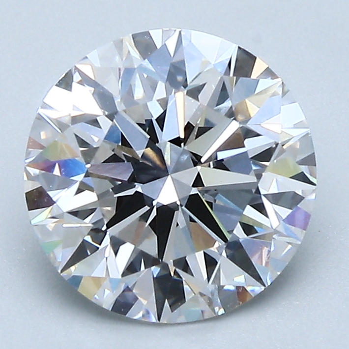 2.29 Carat Round Cut Lab Diamond