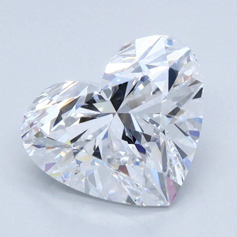 1.59 Carat Heart Cut Lab Diamond