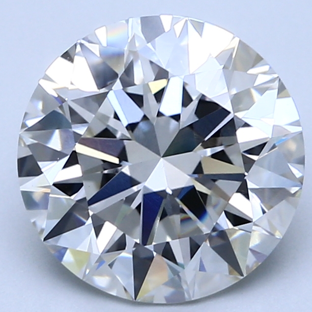 4.07 Carat Round Cut Lab Diamond