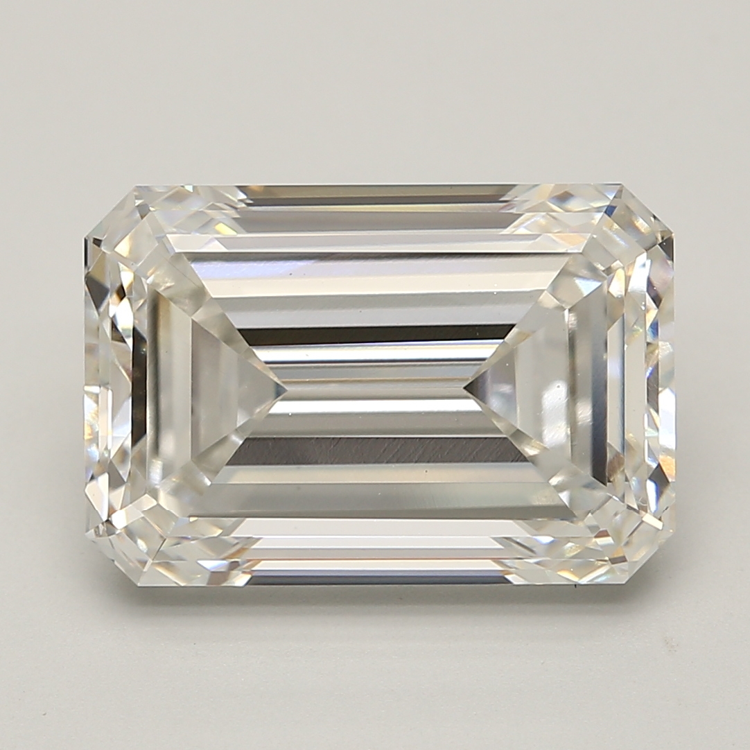 10 Carat Emerald Cut Lab Diamond