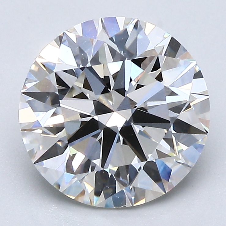 2.58 Carat Round Cut Lab Diamond