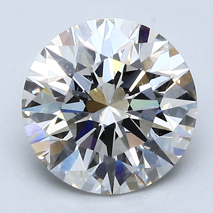 2.07 Carat Round Cut Lab Diamond