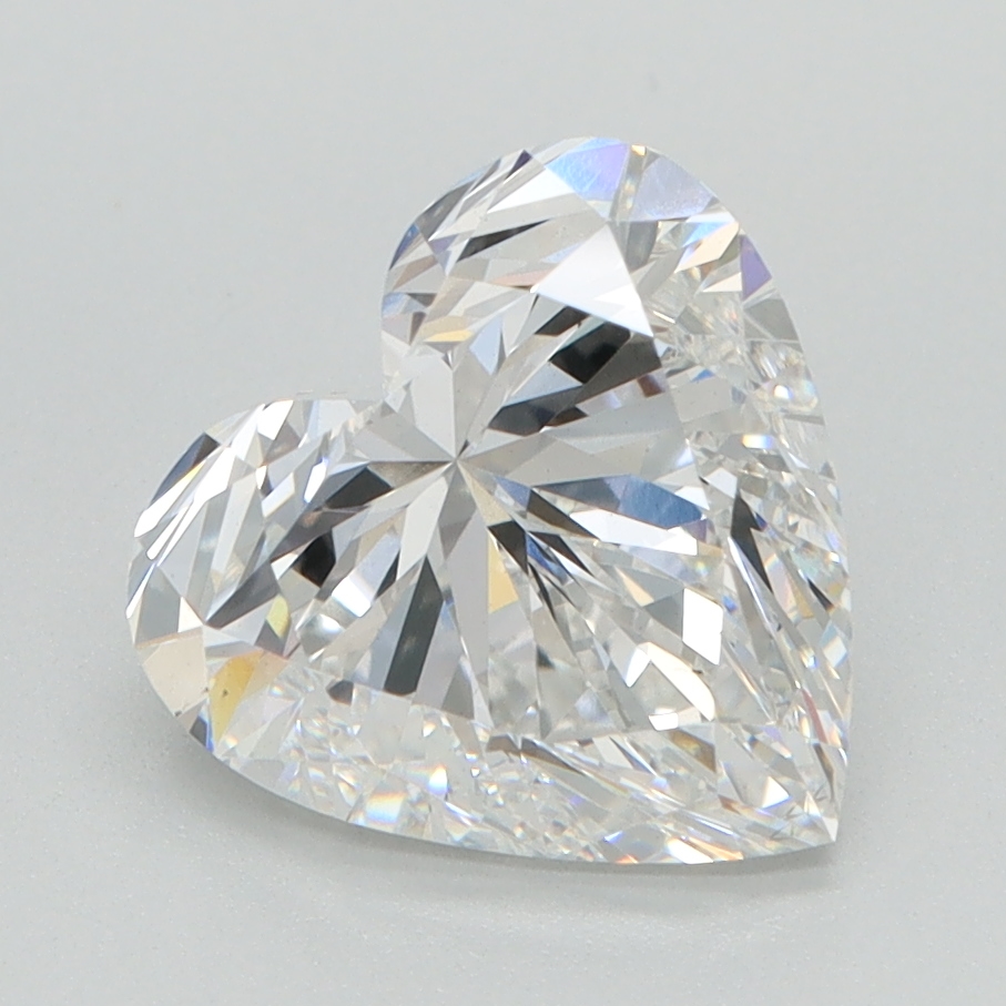 2.6 Carat Heart Cut Lab Diamond