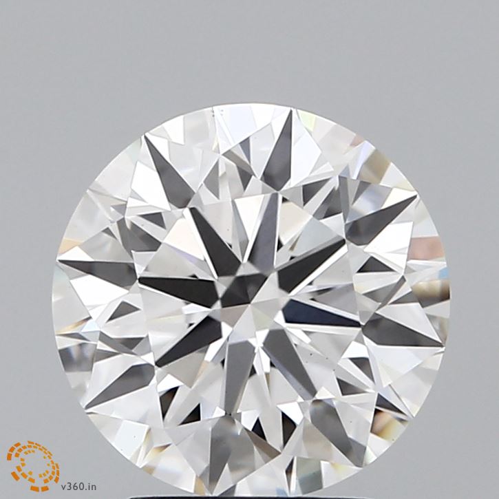 2.58 Carat Round Cut Lab Diamond