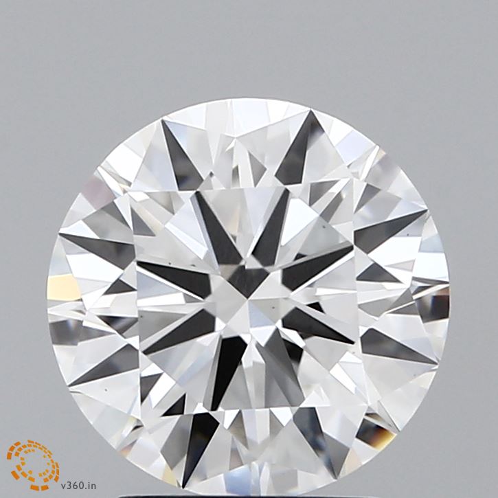 2.6 Carat Round Cut Lab Diamond