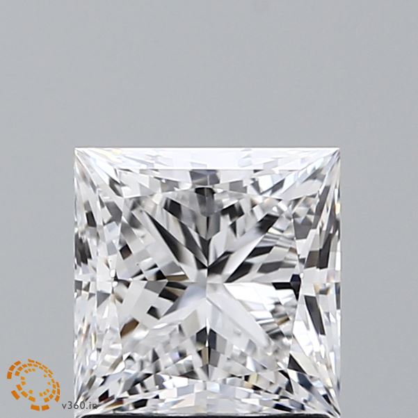 1.62 Carat Princess Cut Lab Diamond