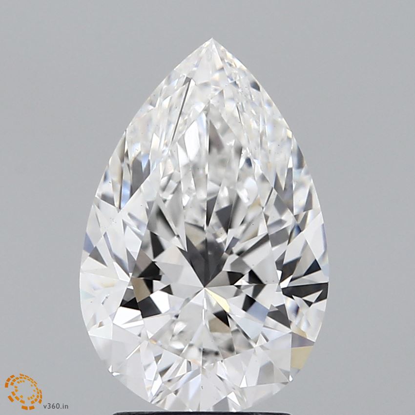 2.64 Carat Pear Cut Lab Diamond