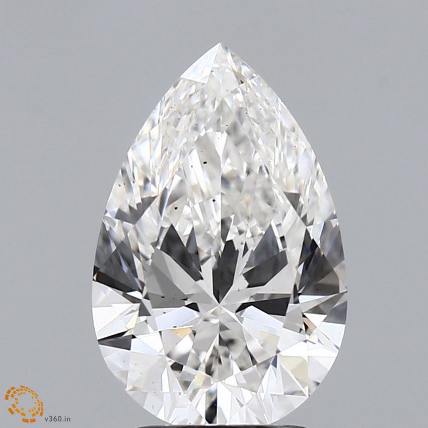 2.68 Carat Pear Cut Lab Diamond