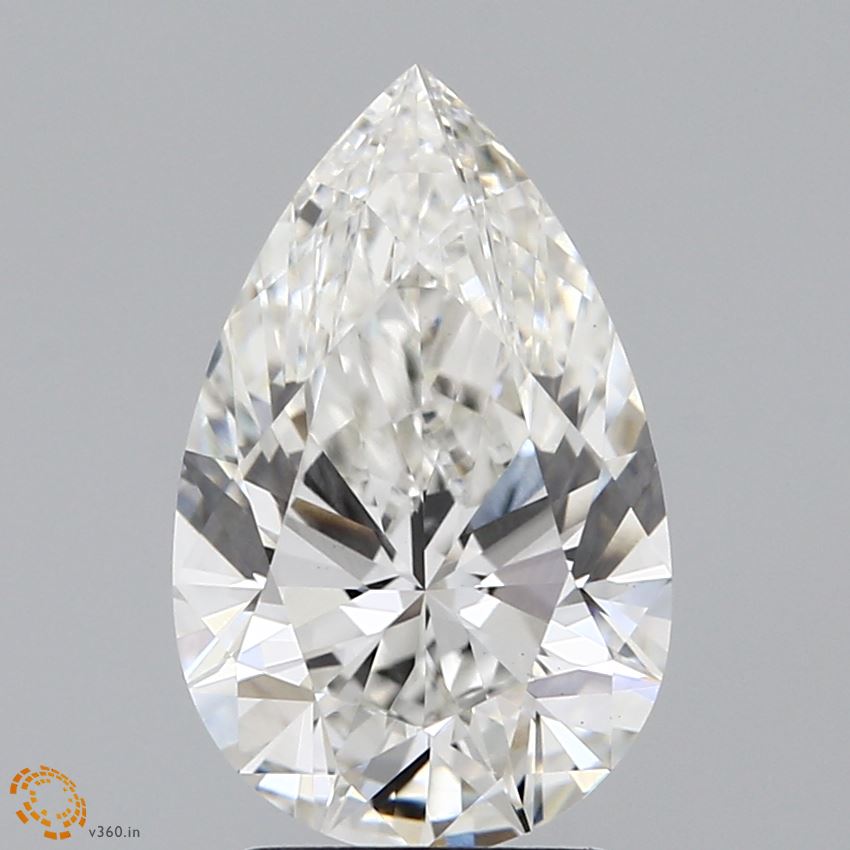 2.5 Carat Pear Cut Lab Diamond