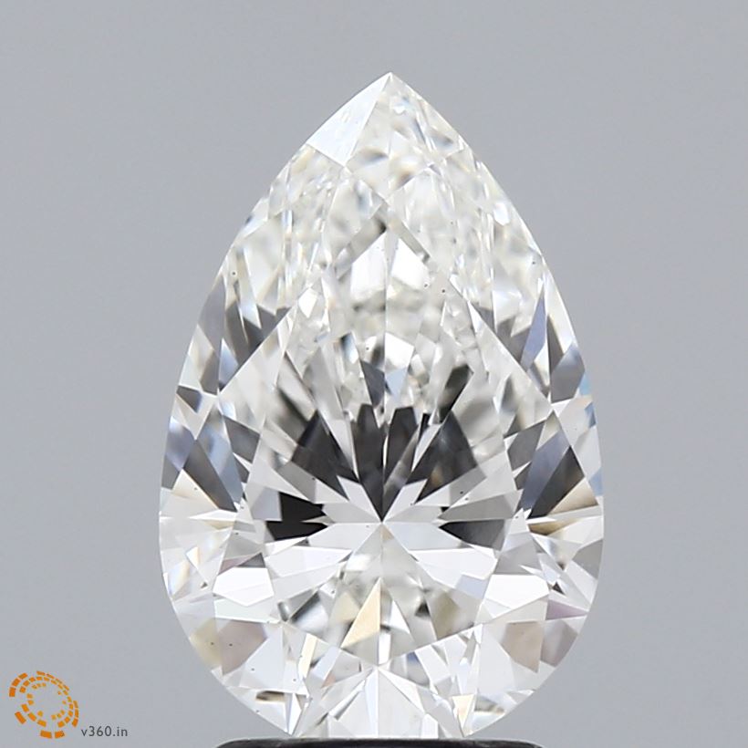 2.5 Carat Pear Cut Lab Diamond