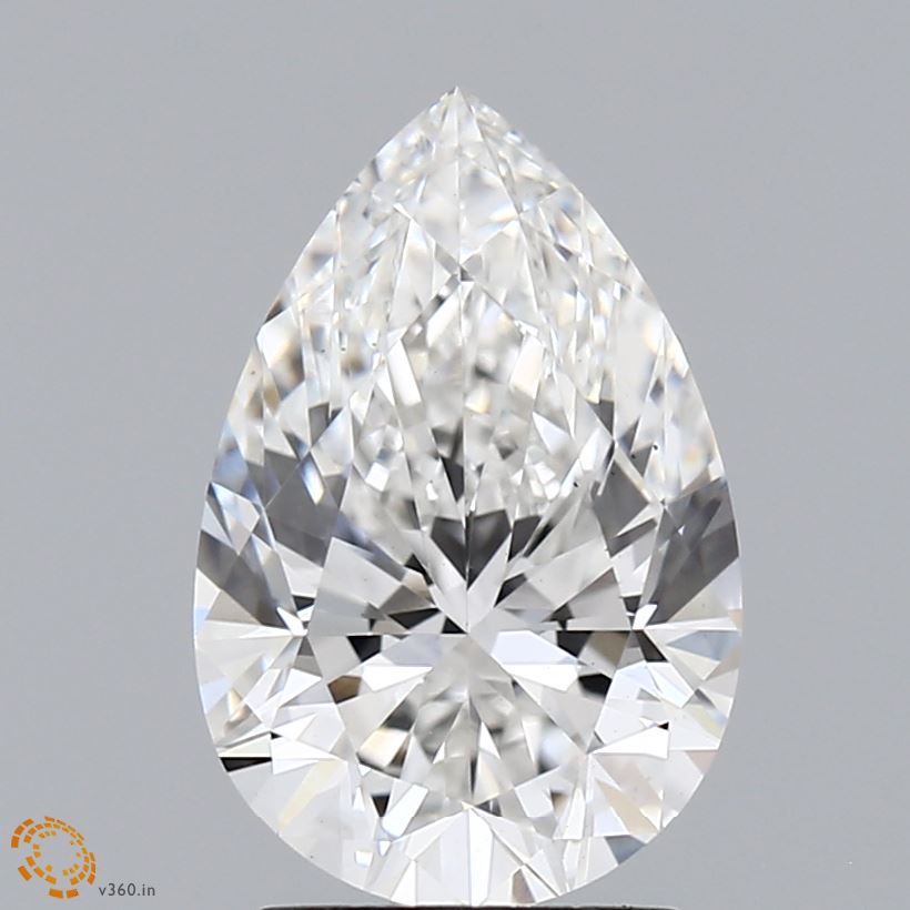 2.55 Carat Pear Cut Lab Diamond