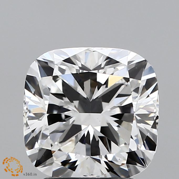 2.58 Carat Cushion Cut Lab Diamond