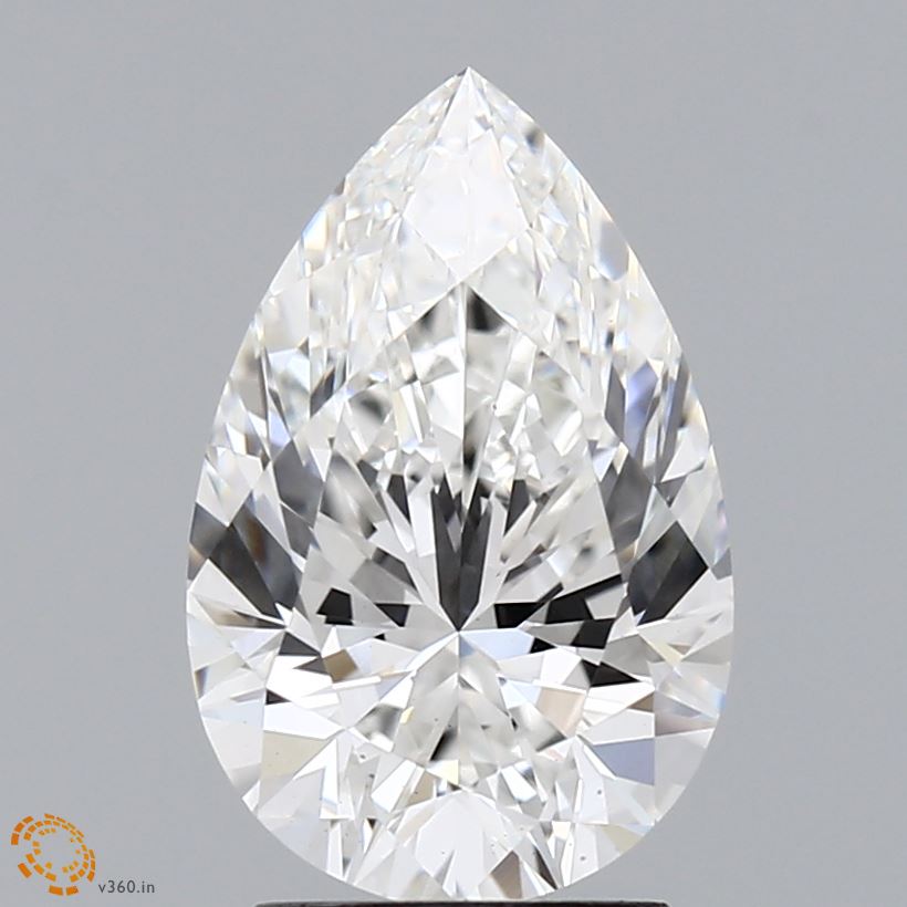 2.61 Carat Pear Cut Lab Diamond