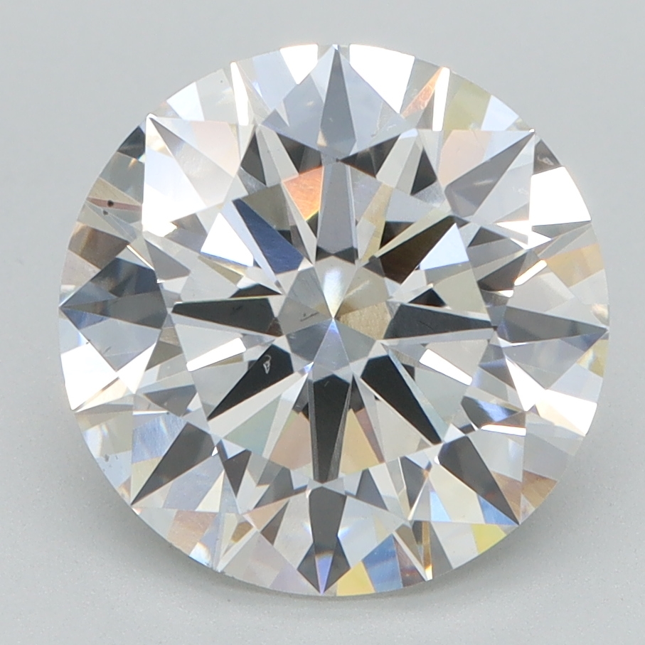 3.24 Carat Round Cut Lab Diamond