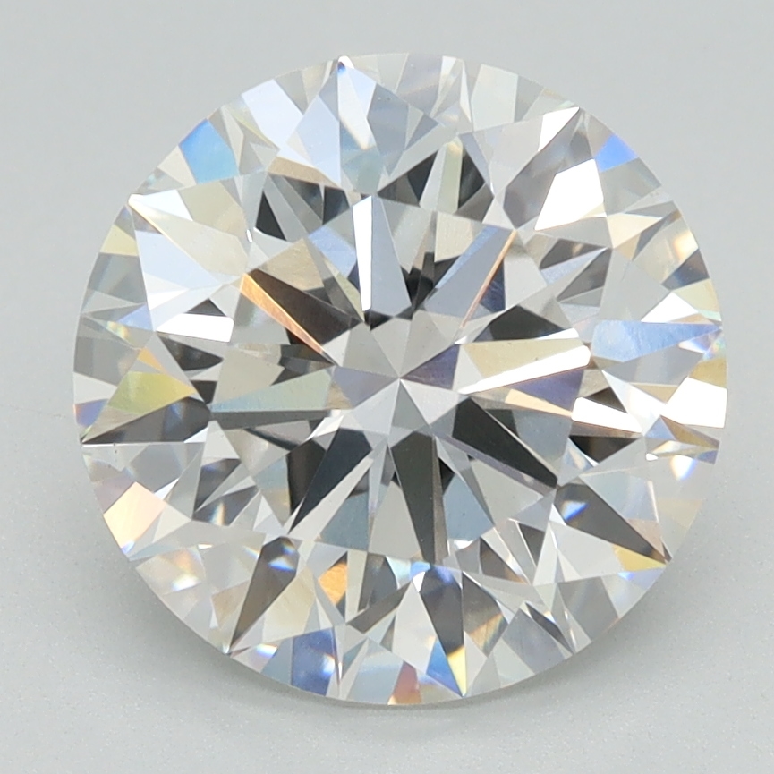 3.19 Carat Round Cut Lab Diamond