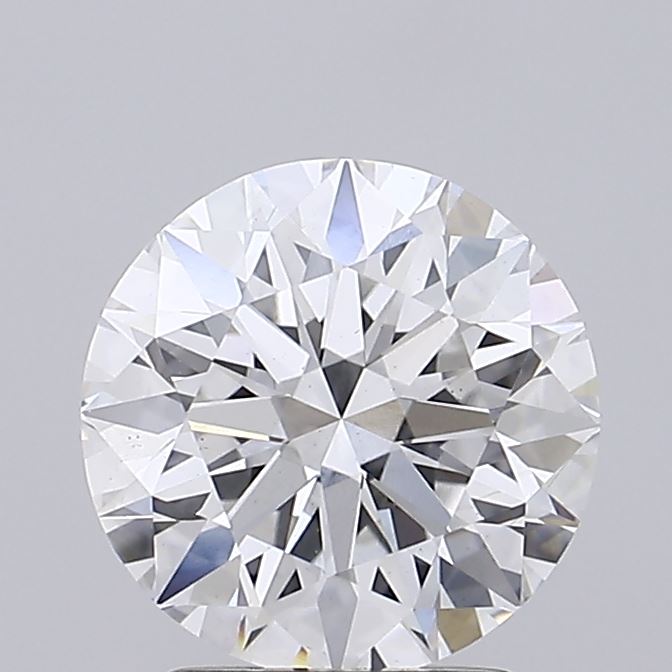 2.4 Carat Round Cut Lab Diamond