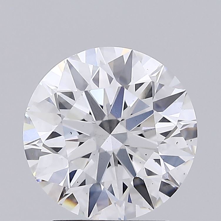 2.7 Carat Round Cut Lab Diamond