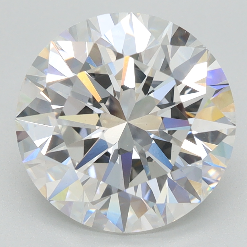 3.3 Carat Round Cut Lab Diamond