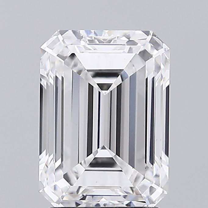 2.58 Carat Emerald Cut Lab Diamond