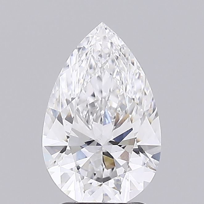 1.61 Carat Pear Cut Lab Diamond