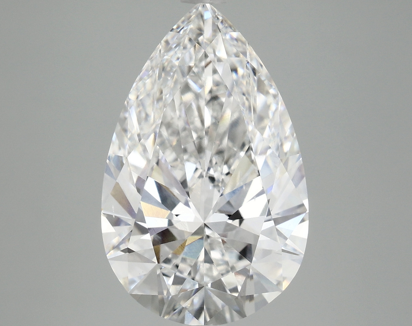 6.02 Carat Pear Cut Lab Diamond