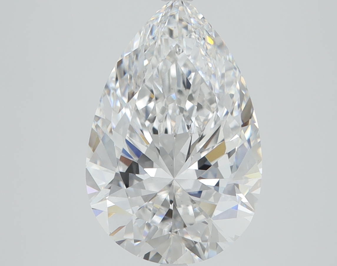 3.14 Carat Pear Cut Lab Diamond