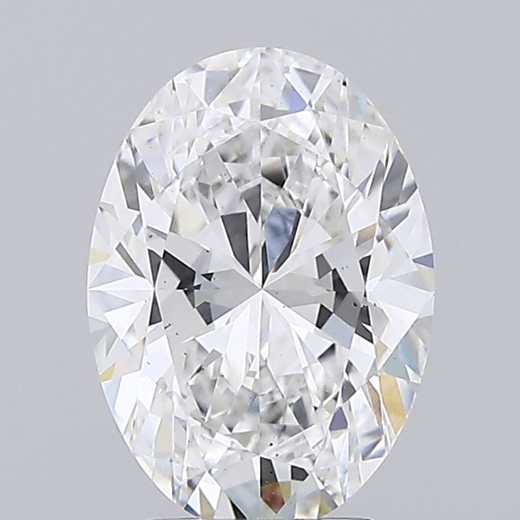 2.85 Carat Oval Cut Lab Diamond