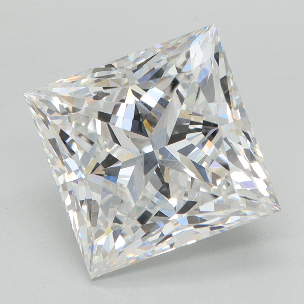 4.02 Carat Princess Cut Lab Diamond