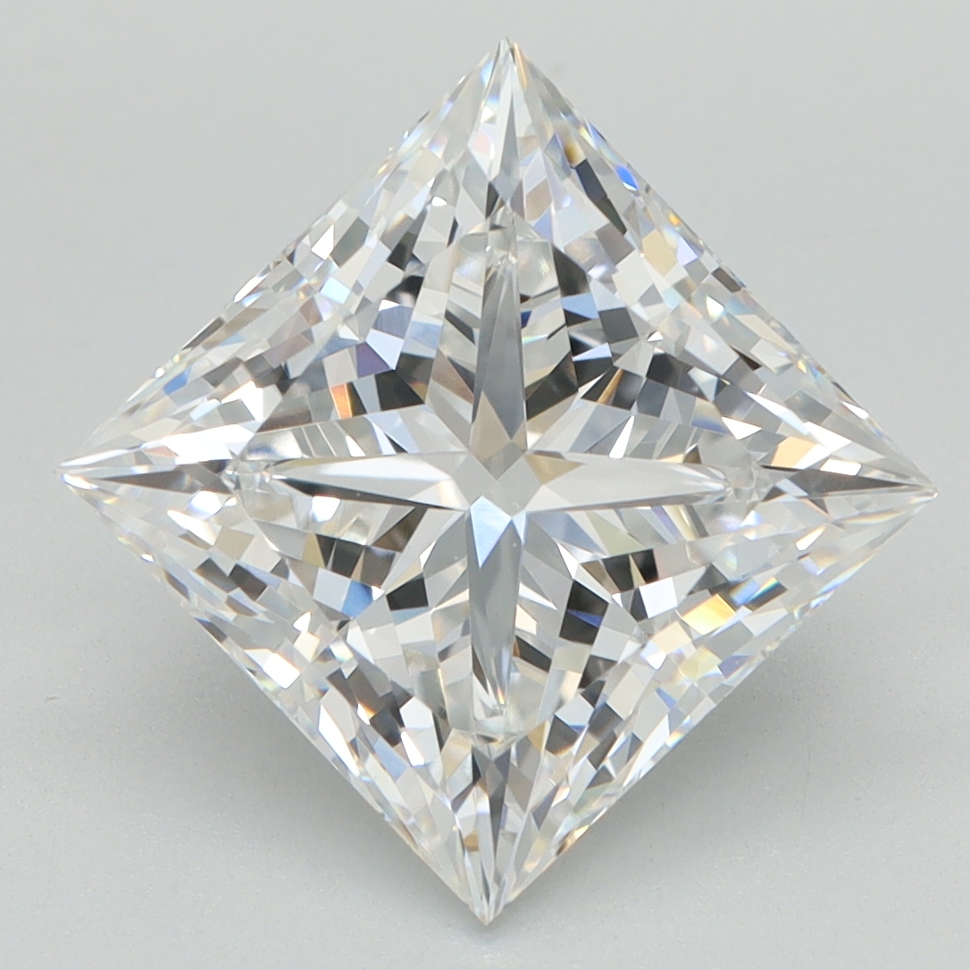 4.09 Carat Princess Cut Lab Diamond