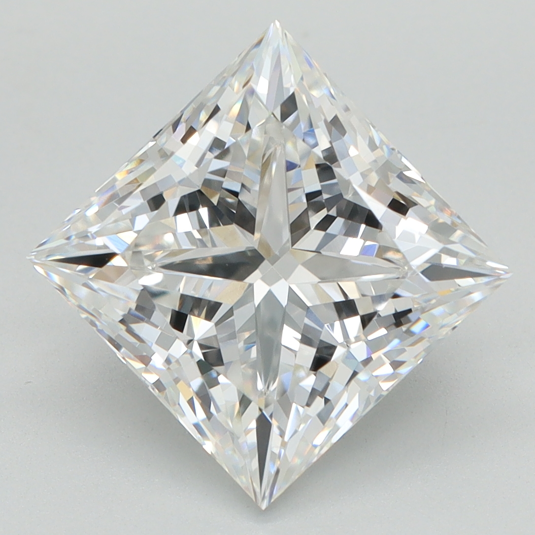4.09 Carat Princess Cut Lab Diamond
